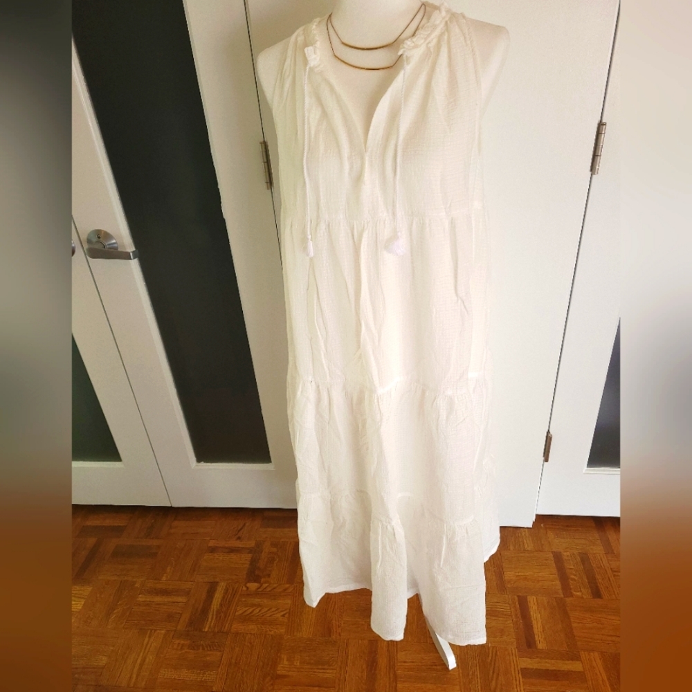 J.Crew White Maxi Dress